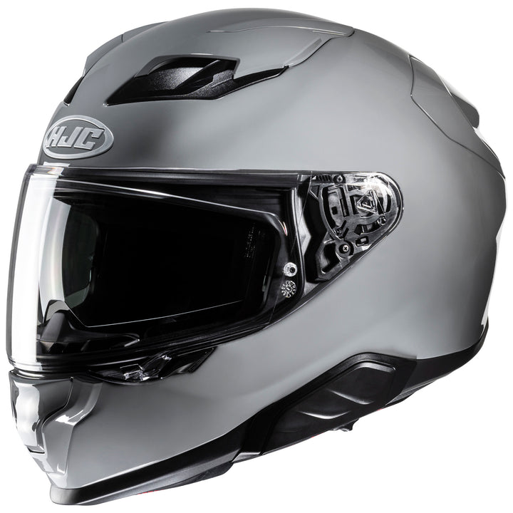 HJC F71 Solid Helmet Nardo Gray - Front Side View
