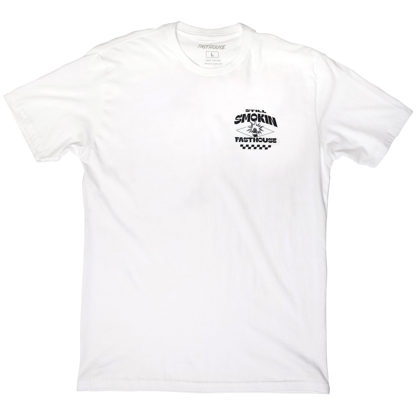 Fasthouse 4 Ever 2 Smokin SS Tee White - Front View