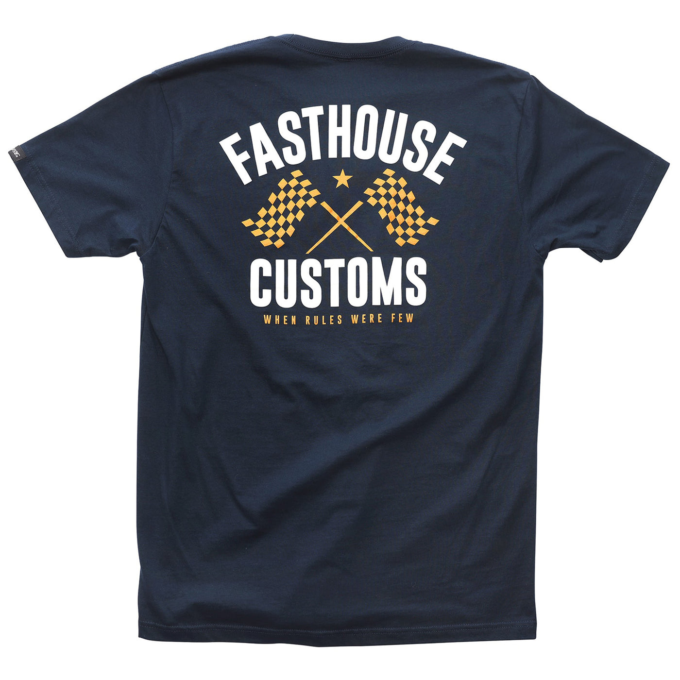 Fasthouse 68 Trick Tee Navy - Rear View