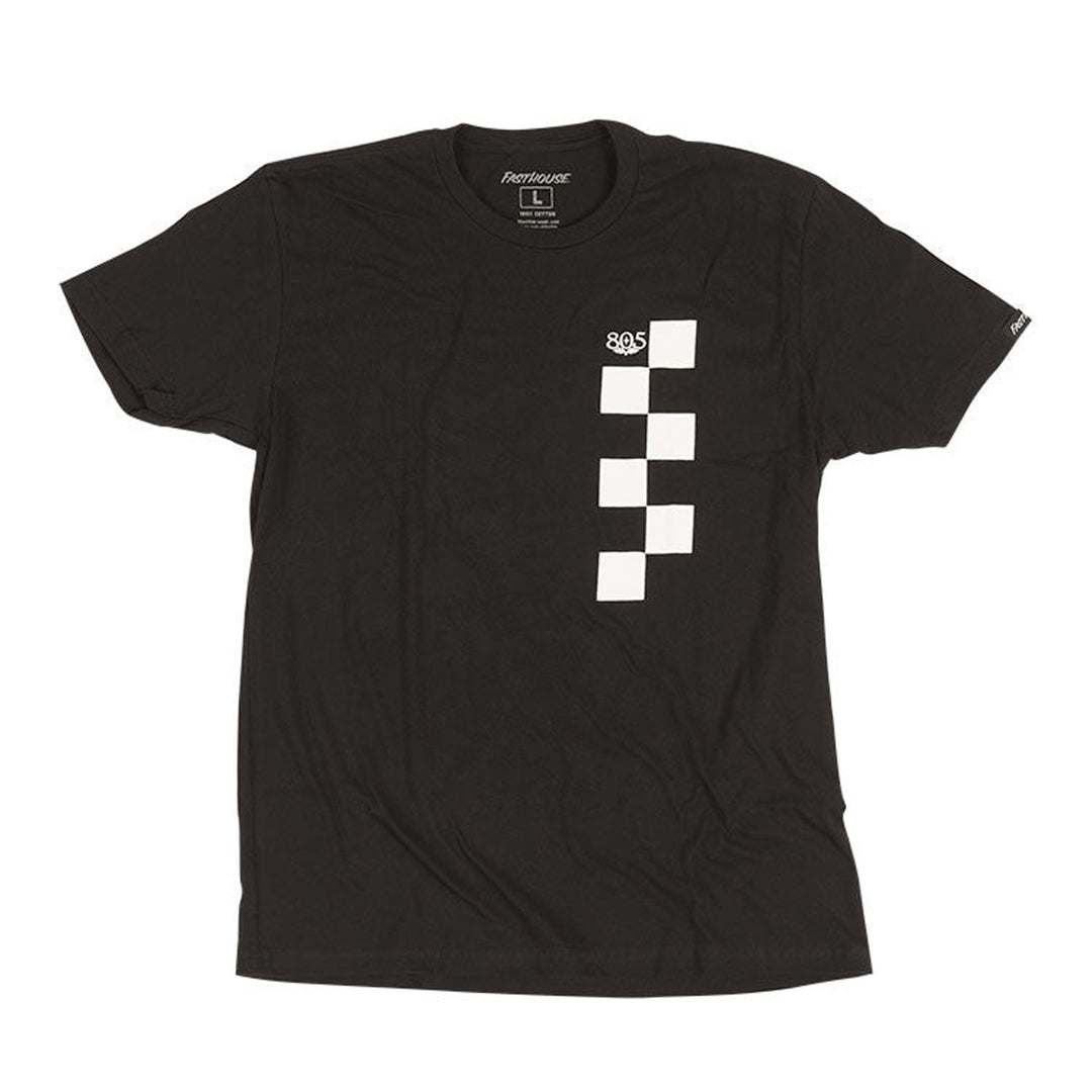 Fasthouse 805 Atmosphere Tee Black - Front View