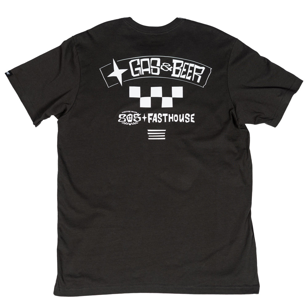 Fasthouse 805 Bar Midweight SS Tee Heavy Metal - Rear View