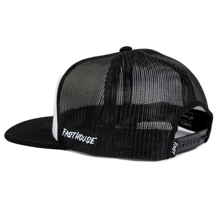 Fasthouse 805 Bond Hat White/Black - Rear Side View