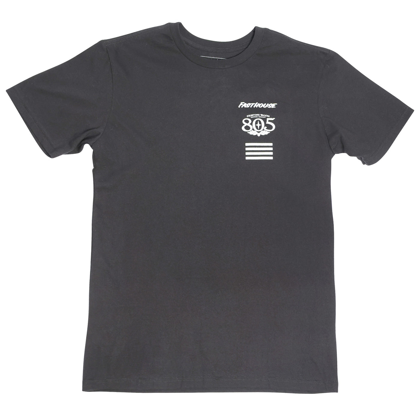 Fasthouse 805 Crew Time SS Tee Black - Front View