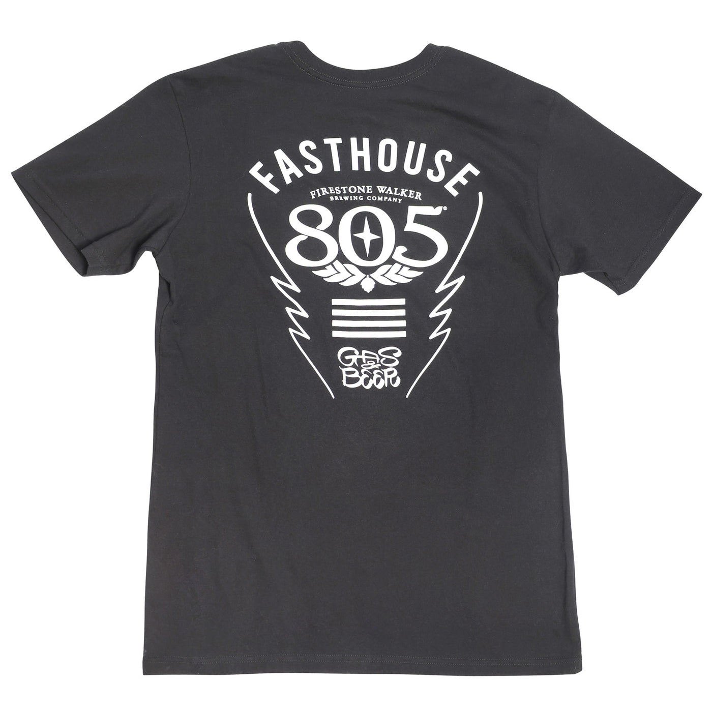 Fasthouse 805 Crew Time SS Tee Black - Rear View