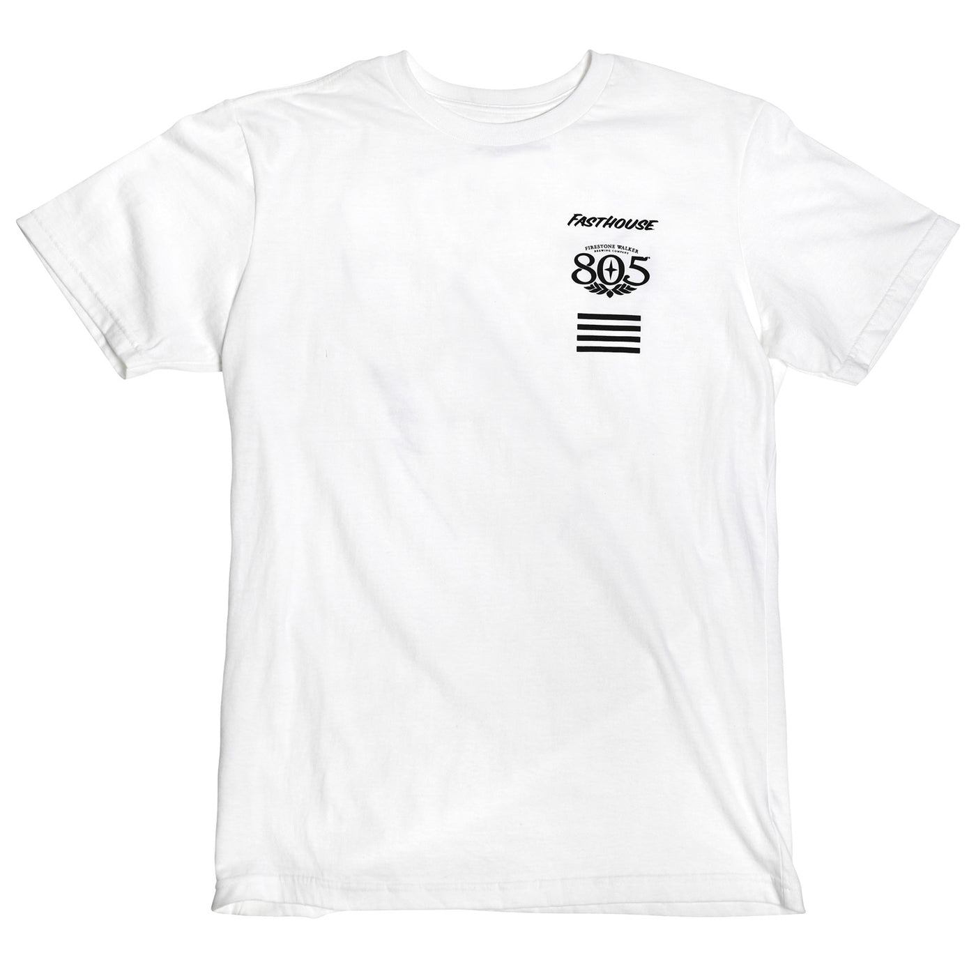 Fasthouse 805 Crew Time SS Tee White - Front View