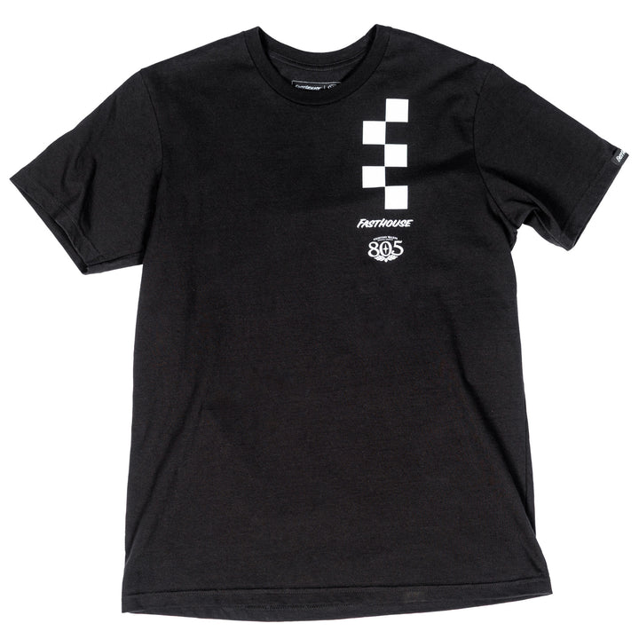 Fasthouse 805 Foundation Midweight SS Tee Black - Front View