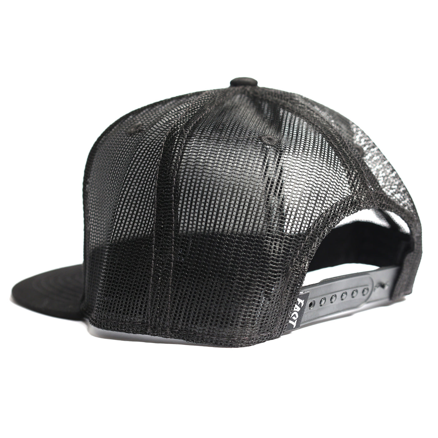 Fasthouse 805 Gas & Beer Trucker Hat Black - Rear Side View