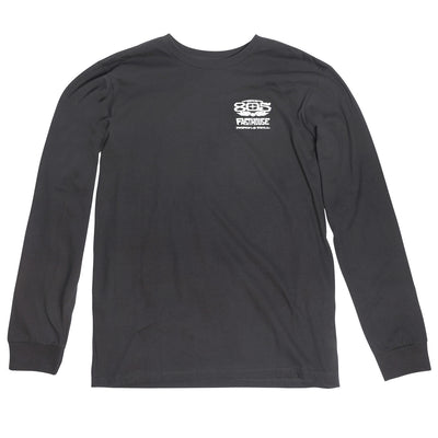 Fasthouse 805 Gravel Long Sleeve Tee Black - Front View