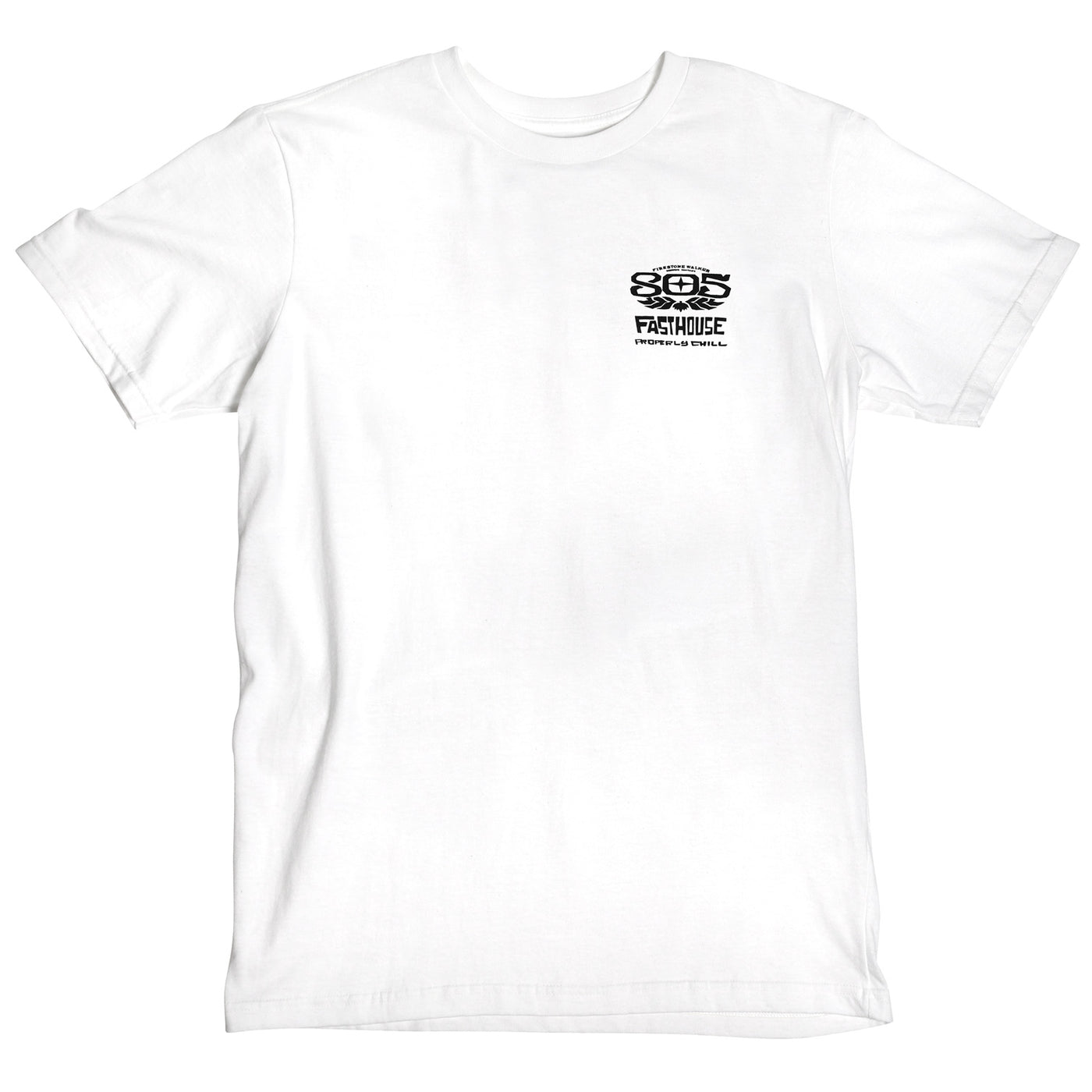 Fasthouse 805 Gravel SS Tee White - Front View