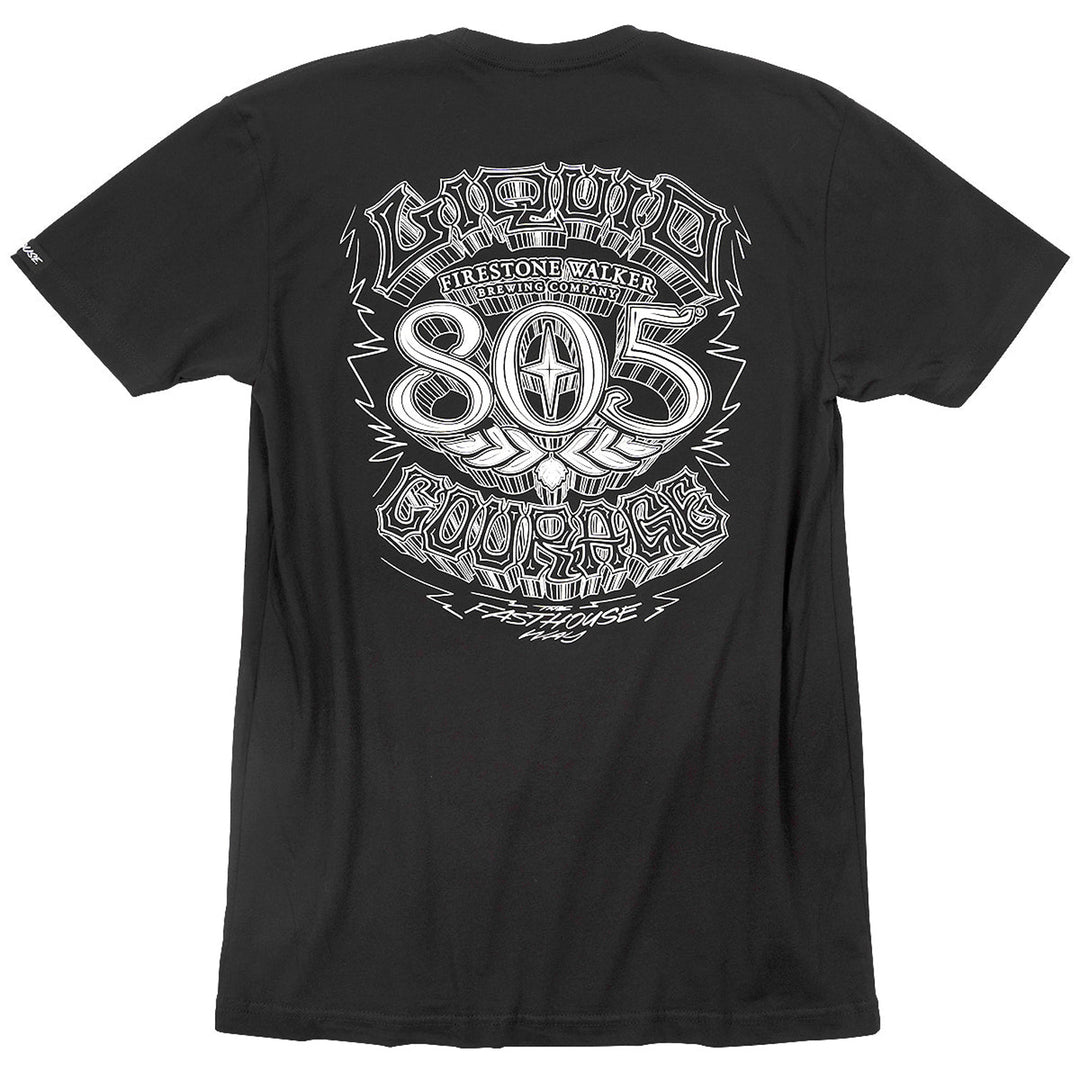 Fasthouse 805 Liquid Courage Tee Black - Rear View