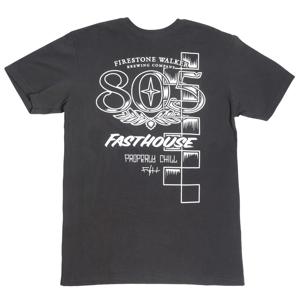 Fasthouse 805 Luster SS Tee Black - Rear View