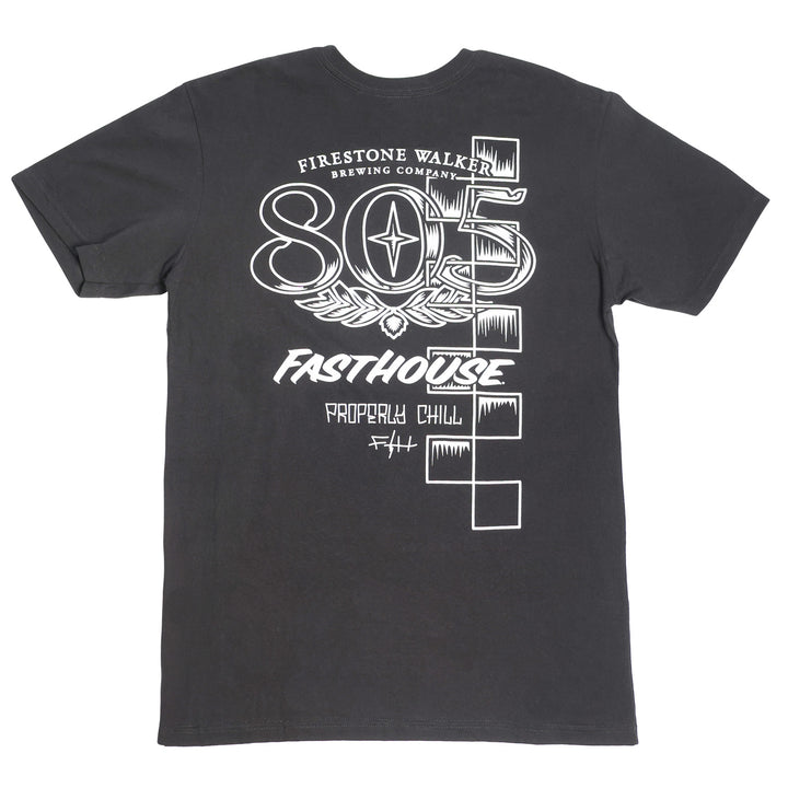 Fasthouse 805 Luster SS Tee Black - Rear View