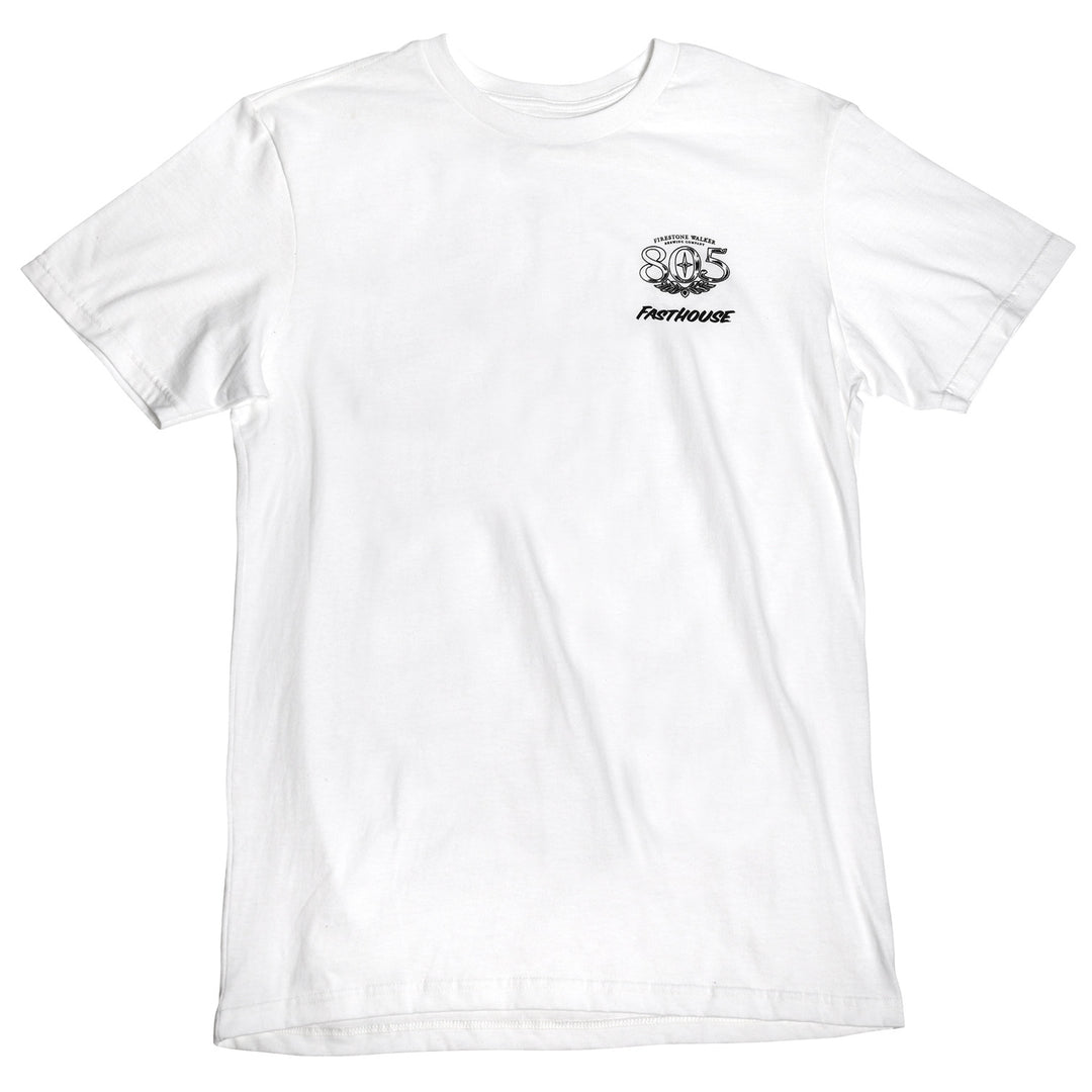 Fasthouse 805 Luster SS Tee White - Front View