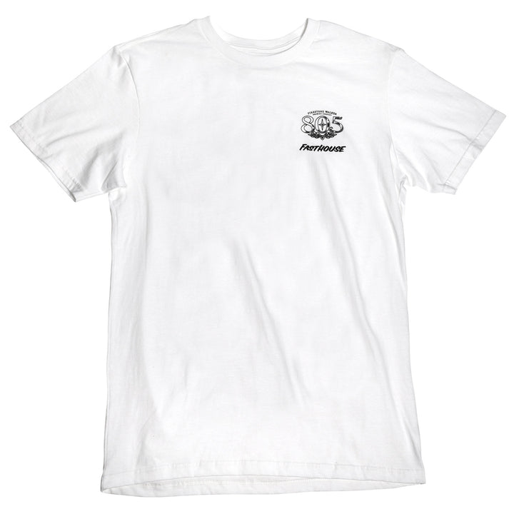 Fasthouse 805 Luster SS Tee White - Front View