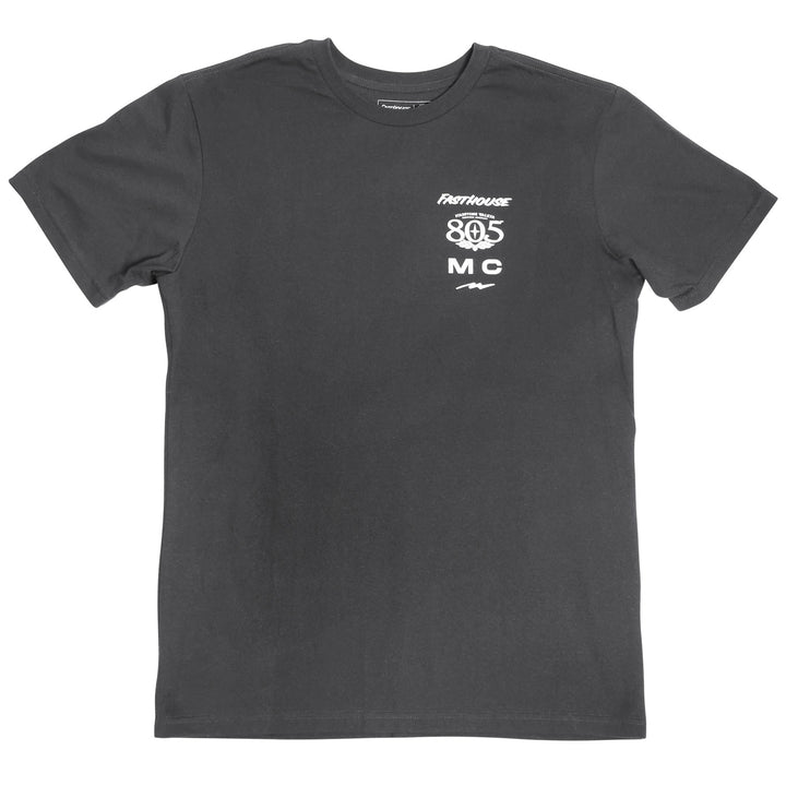 Fasthouse 805 Parallel SS Tee Black - Front View