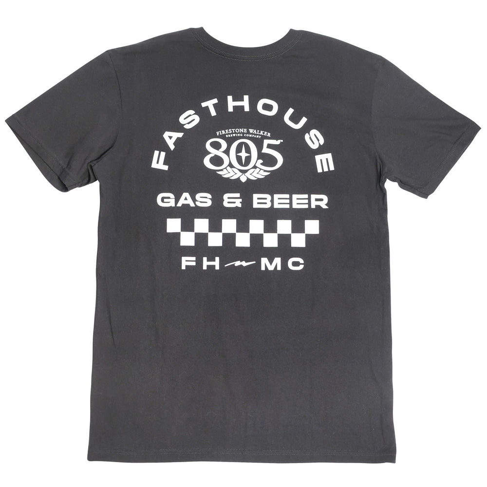 Fasthouse 805 Parallel SS Tee Black - Rear View