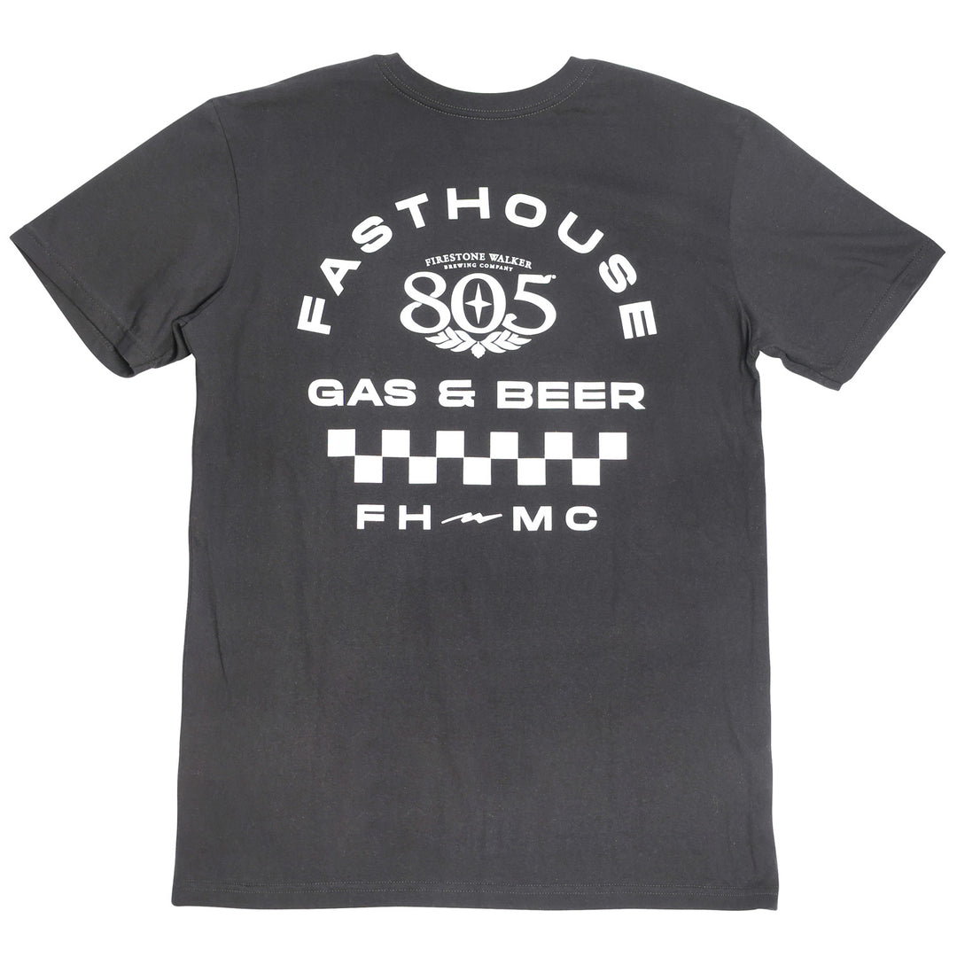 Fasthouse 805 Parallel SS Tee Black - Rear View