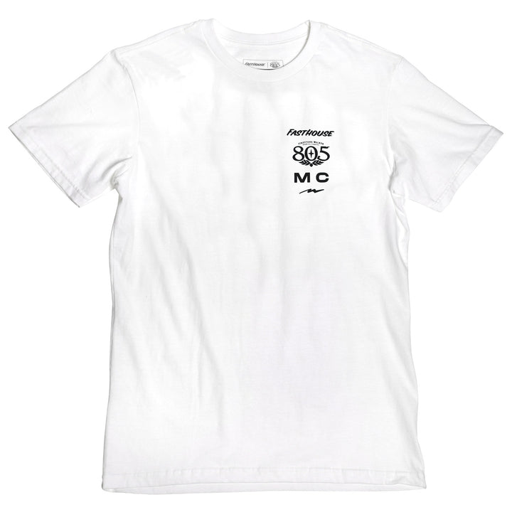 Fasthouse 805 Parallel SS Tee White - Front View
