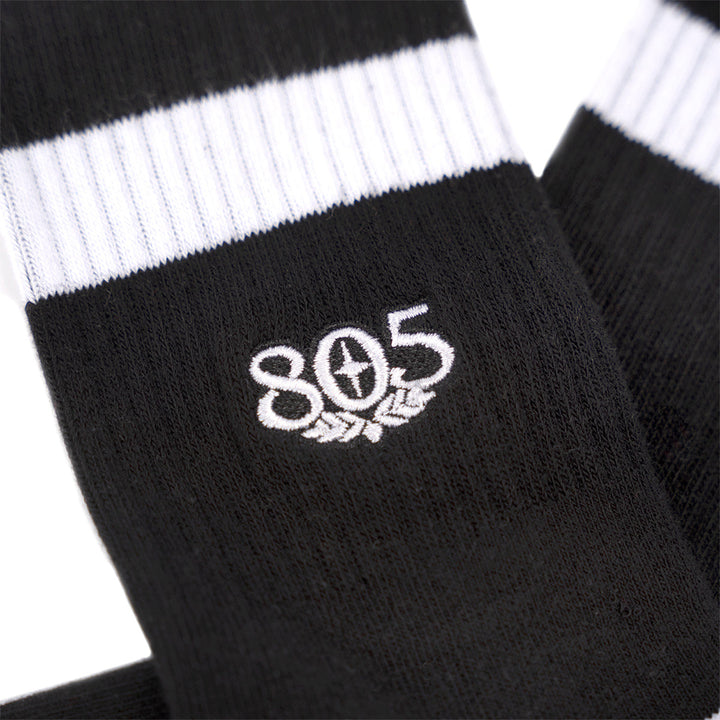 Fasthouse 805 Proper Sock Black - Close-Up of 805 Logo