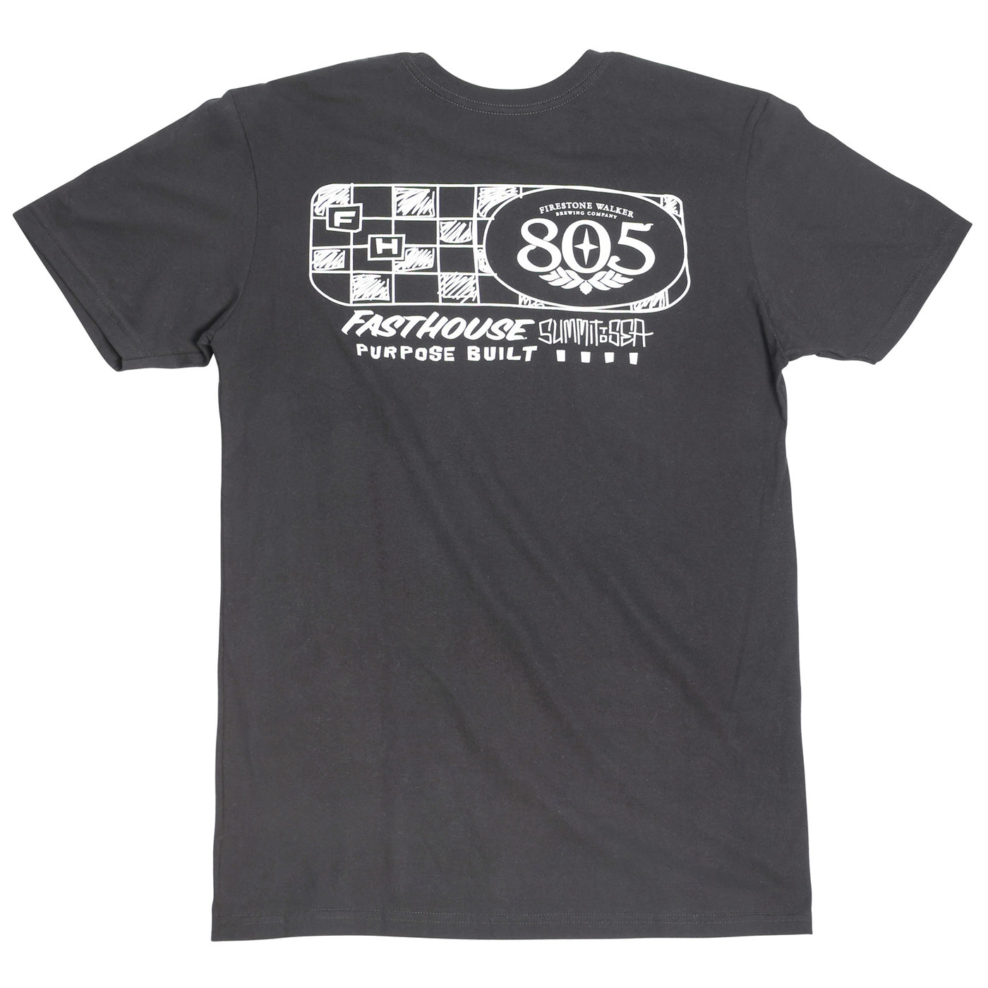 Fasthouse 805 Purpose SS Tee Black - Rear View