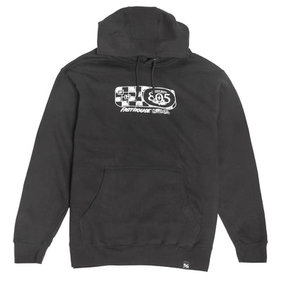 Fasthouse 805 Purpose Hooded Pullover Black - Front View