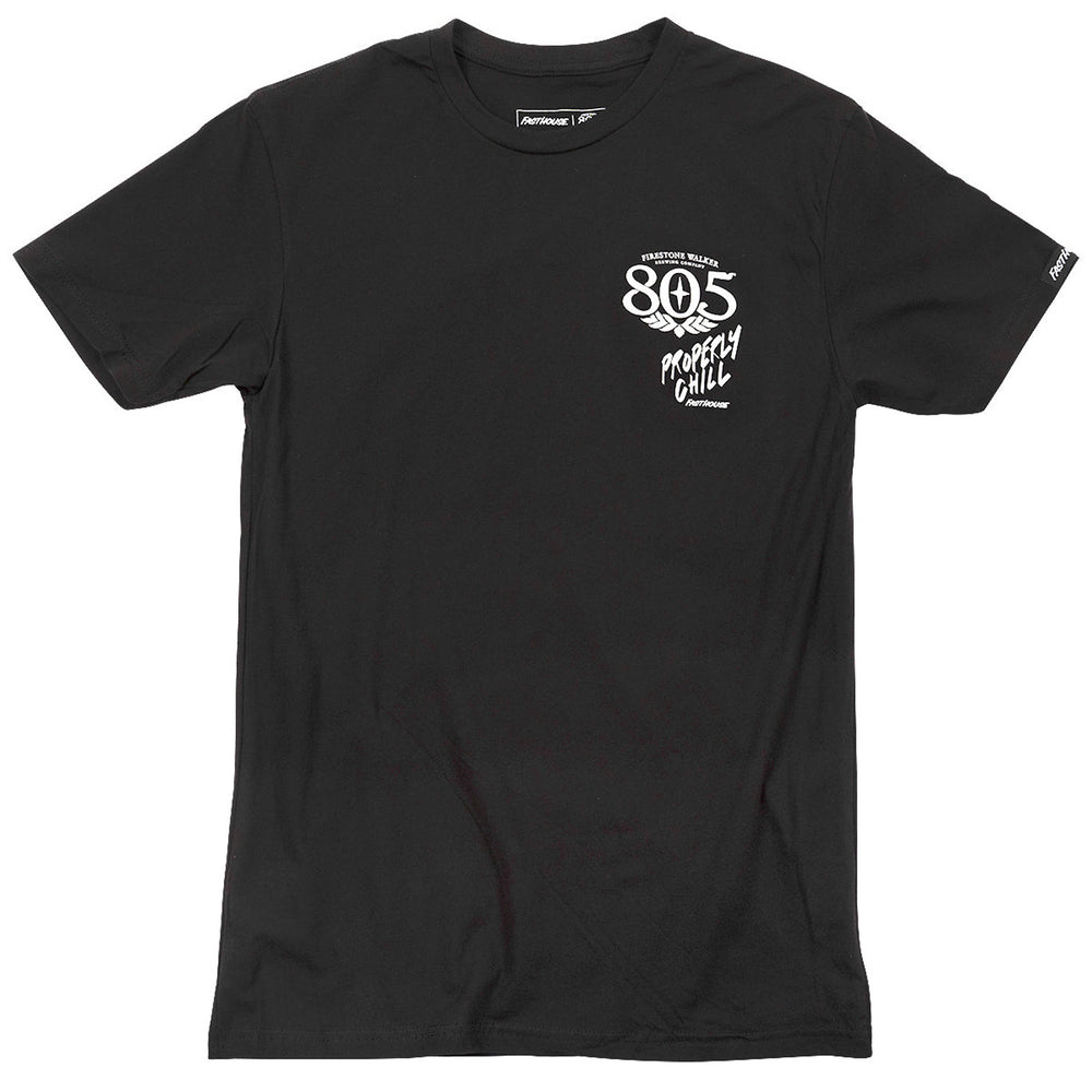 Fasthouse 805 Quiver Tee Black - Front View