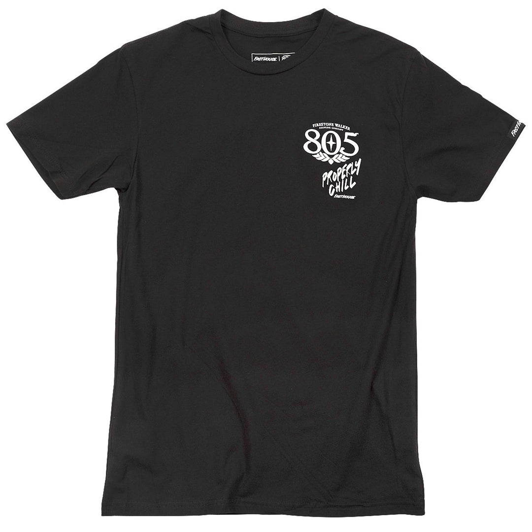 Fasthouse 805 Quiver Tee Black - Front View