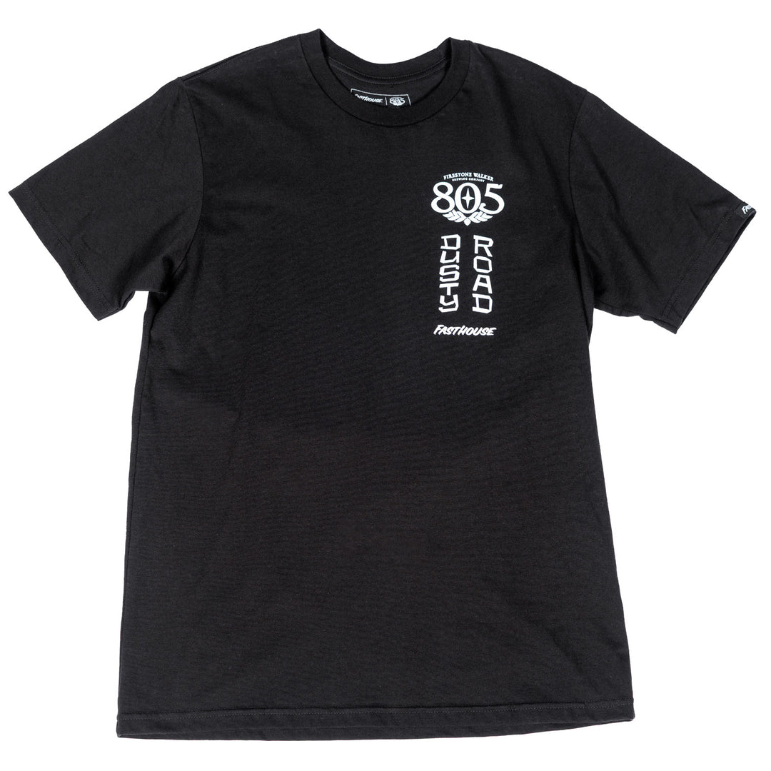 Fasthouse 805 Roam Midweight SS Tee Black - Front View