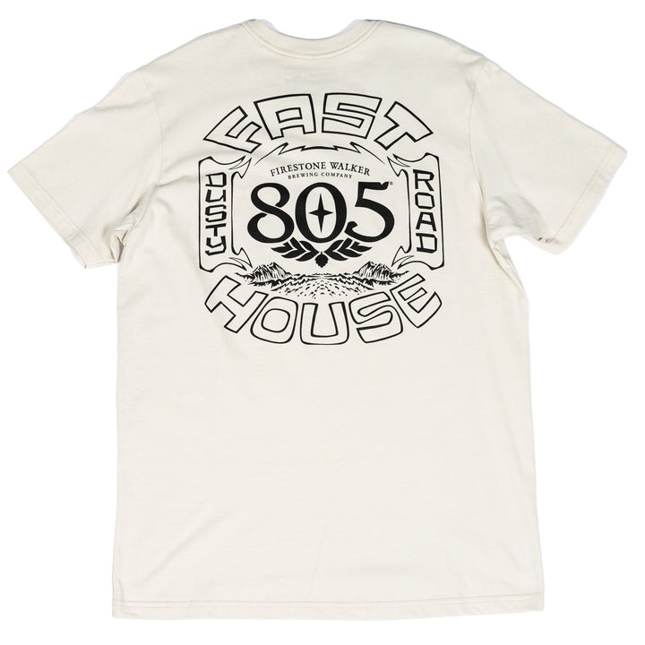 Fasthouse 805 Roam Midweight SS Tee Sand - Rear View