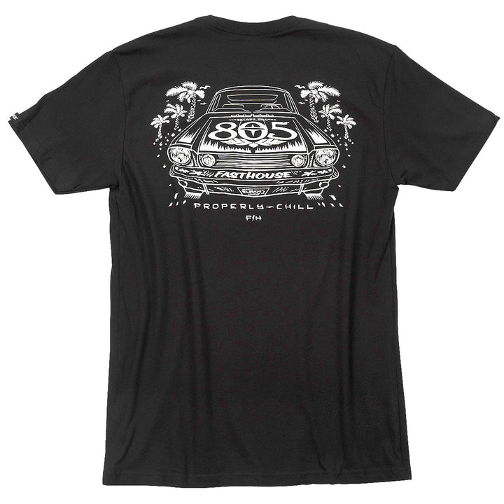 Fasthouse 805 Sunset Tee Black - Rear View