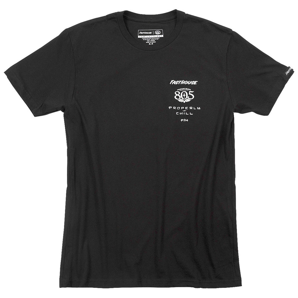 Fasthouse 805 Sunset Tee Black - Front View