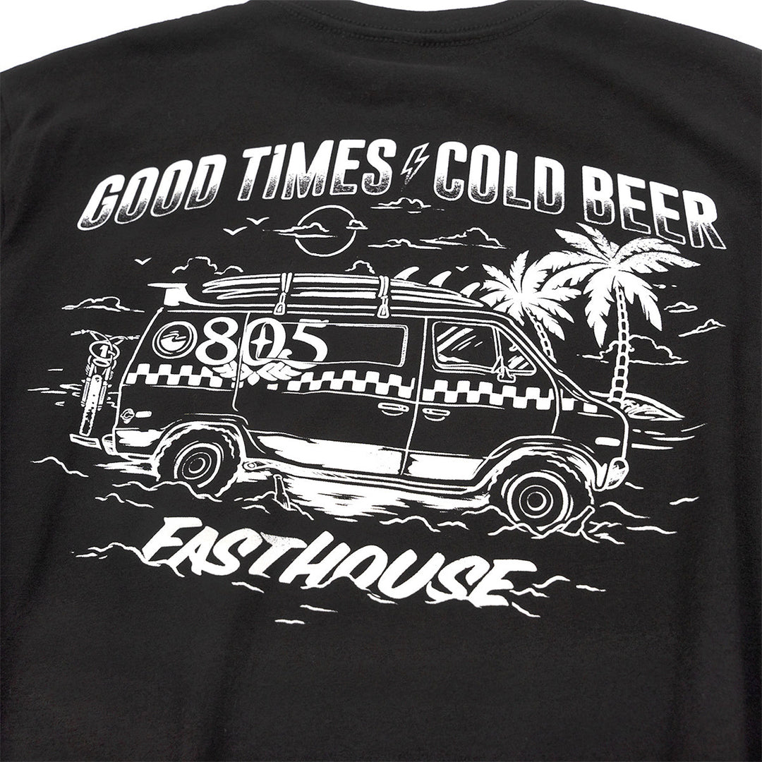 Fasthouse 805 Swag Wagon Tee Black - Close-Up of Graphic on Back