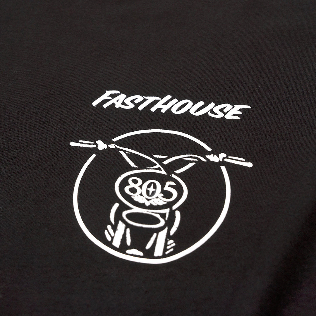 Fasthouse 805 Swag Wagon Tee Black - Close-Up of Graphic on Front