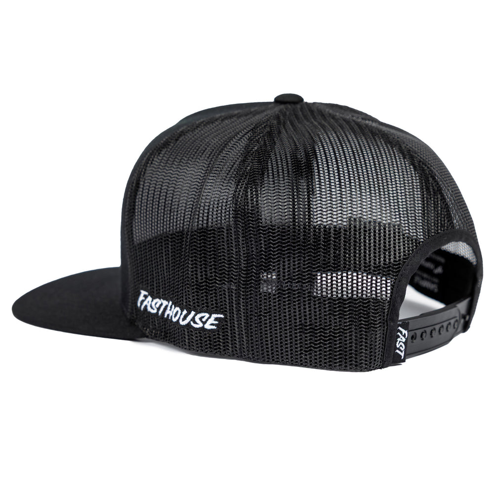Fasthouse 805 Taproom Trucker Hat Black/Black - Rear Side View