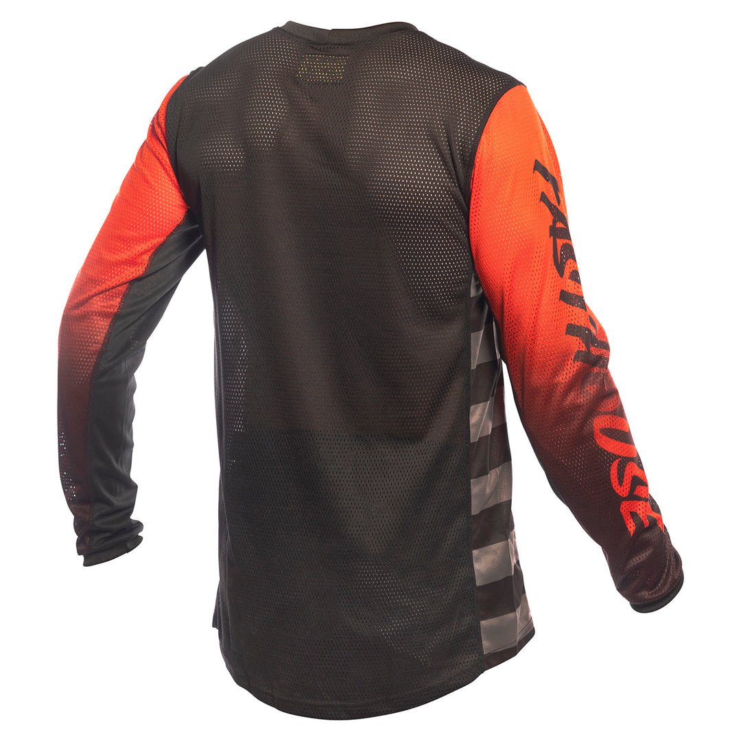 Fasthouse A/C Grindhouse Asher Jersey Infrared/Black - Rear View