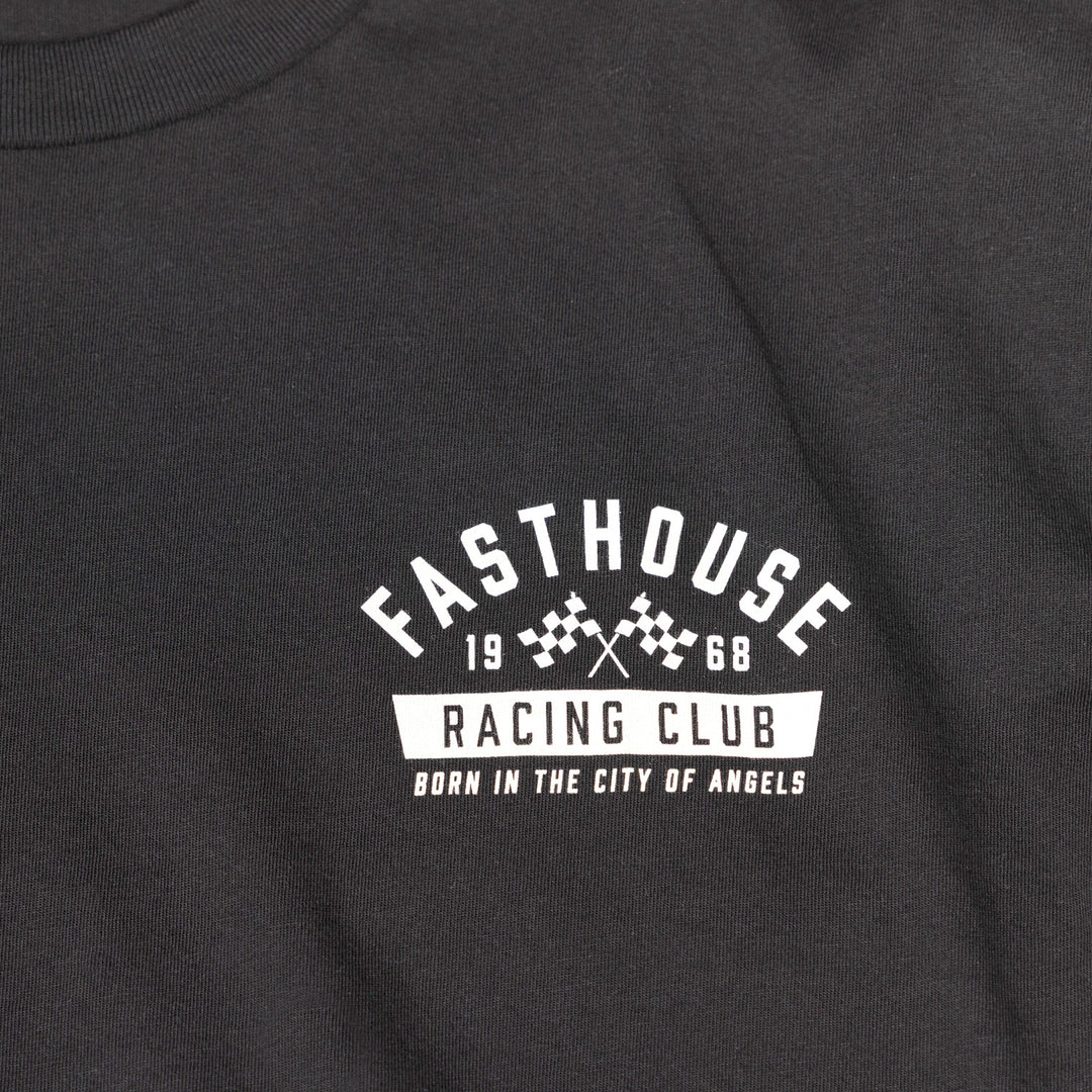Fasthouse Acclaim SS Tee Black - Close-Up of Graphics on Front
