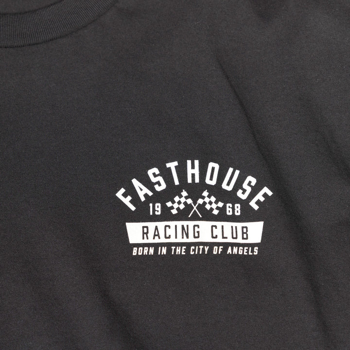 Fasthouse Acclaim SS Tee Black - Close-Up of Graphics on Front