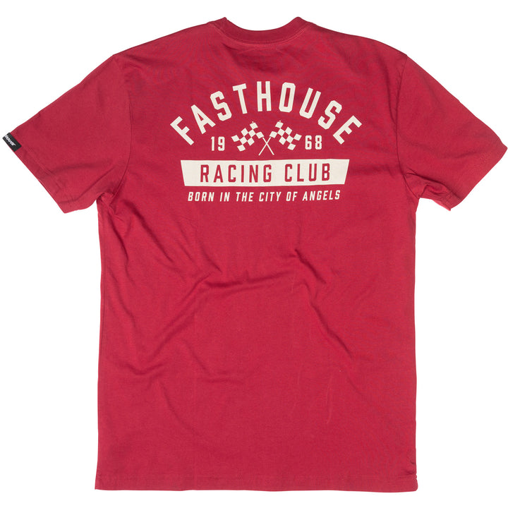 Fasthouse Acclaim SS Tee Cardinal - Rear View