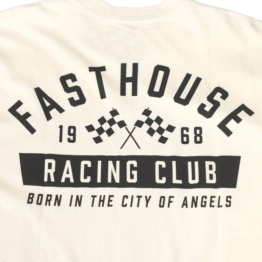 Fasthouse Acclaim SS Tee Natural - Close-Up of Graphics on Back