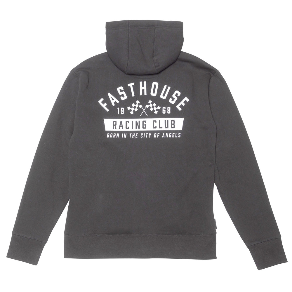 Fasthouse Acclaim Hooded Zip-Up Black - Rear View