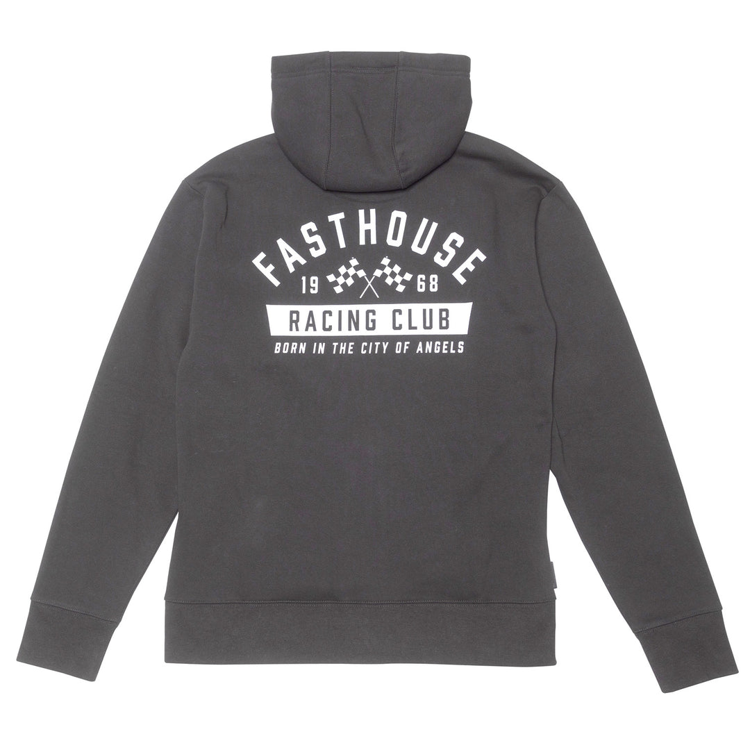 Fasthouse Acclaim Hooded Zip-Up Black - Rear View