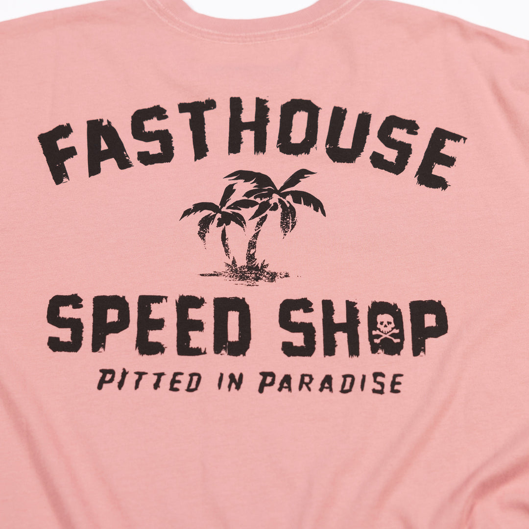 Fasthouse Alkyd Tee Desert Pink - Close-Up of Graphic on Back
