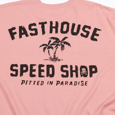 Fasthouse Alkyd Tee Desert Pink - Close-Up of Graphic on Back