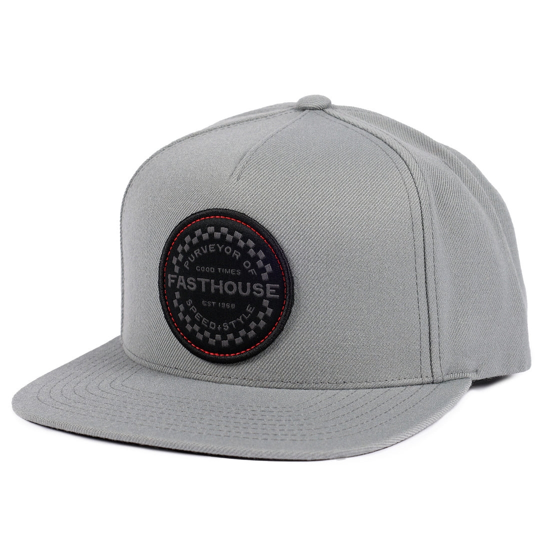 Fasthouse Anchor Hat Gray - Front Side View