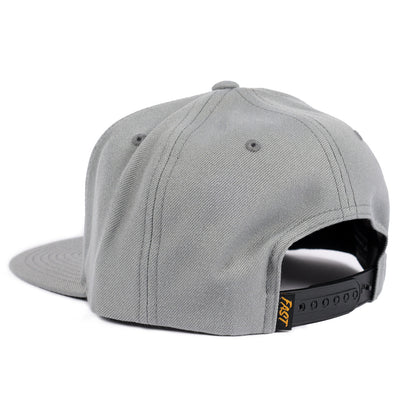 Fasthouse Anchor Hat Gray - Rear Side View