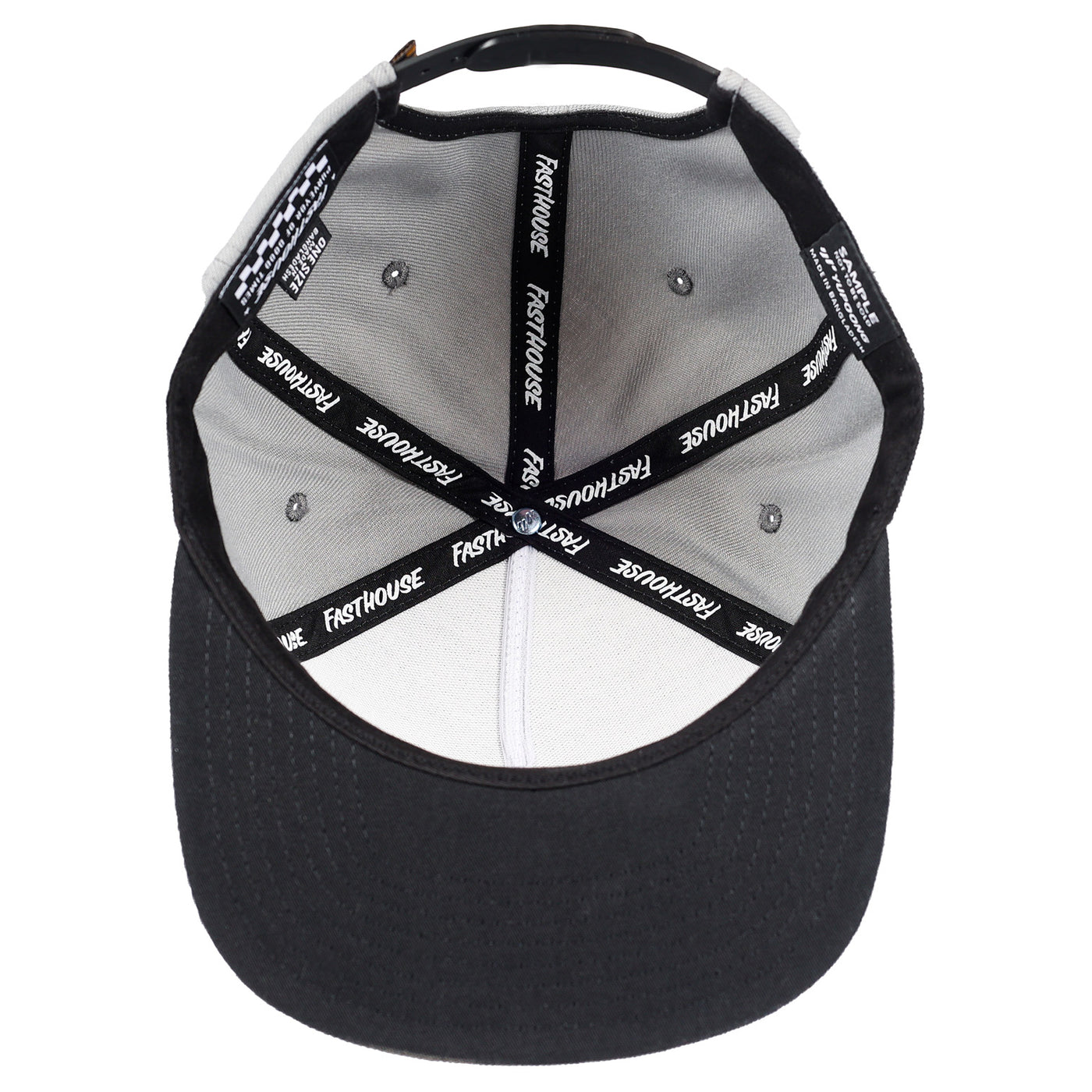 Fasthouse Anchor Hat Gray - Bottom Up View