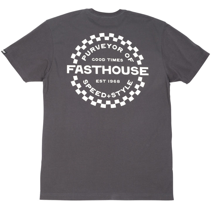 Fasthouse Anchor SS Tee Graphite Black - Rear View