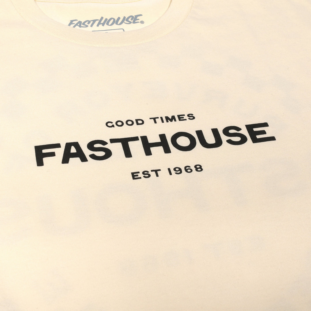 Fasthouse Anchor SS Tee Natural - Close-Up of Graphic on Front