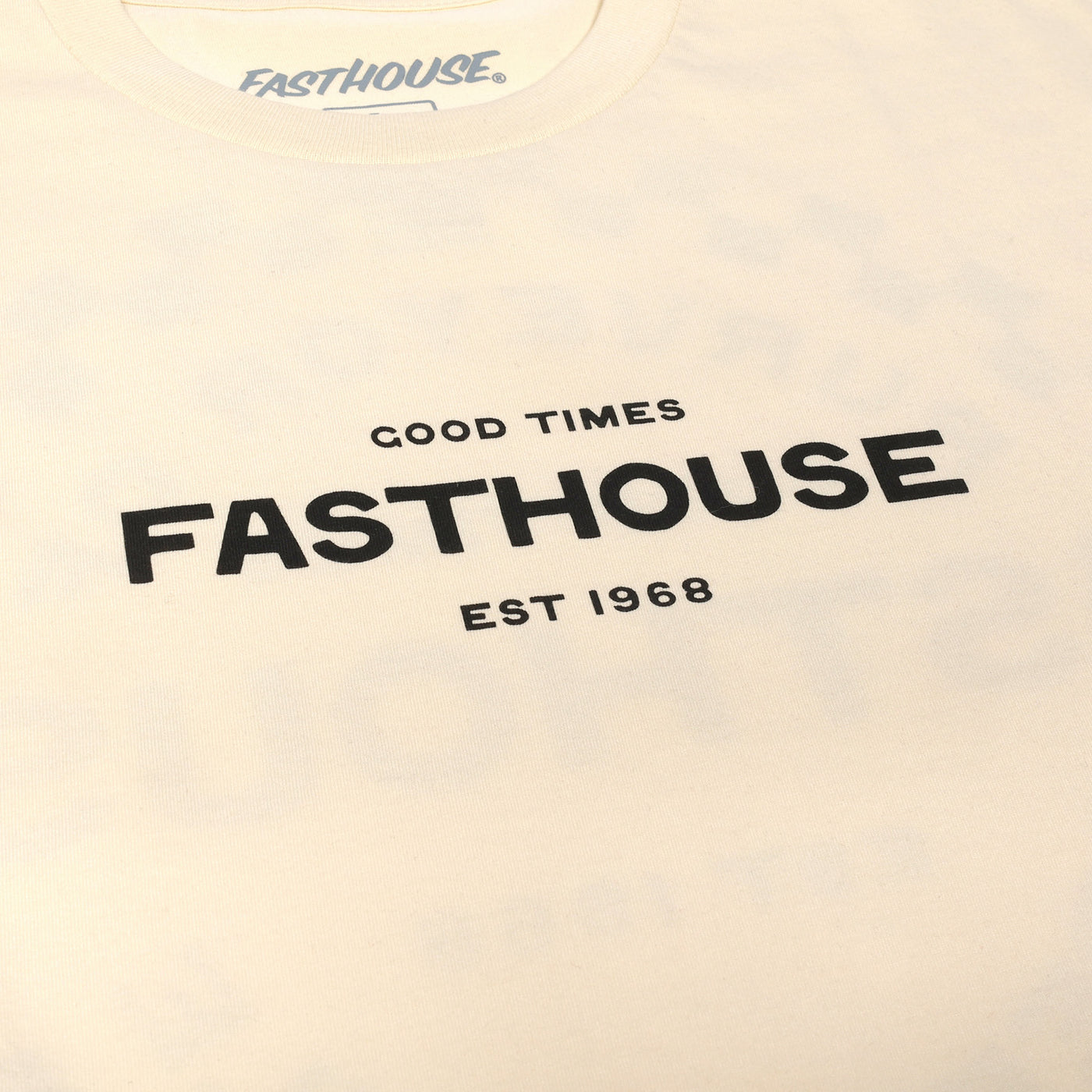 Fasthouse Anchor SS Tee Natural - Close-Up of Graphic on Front