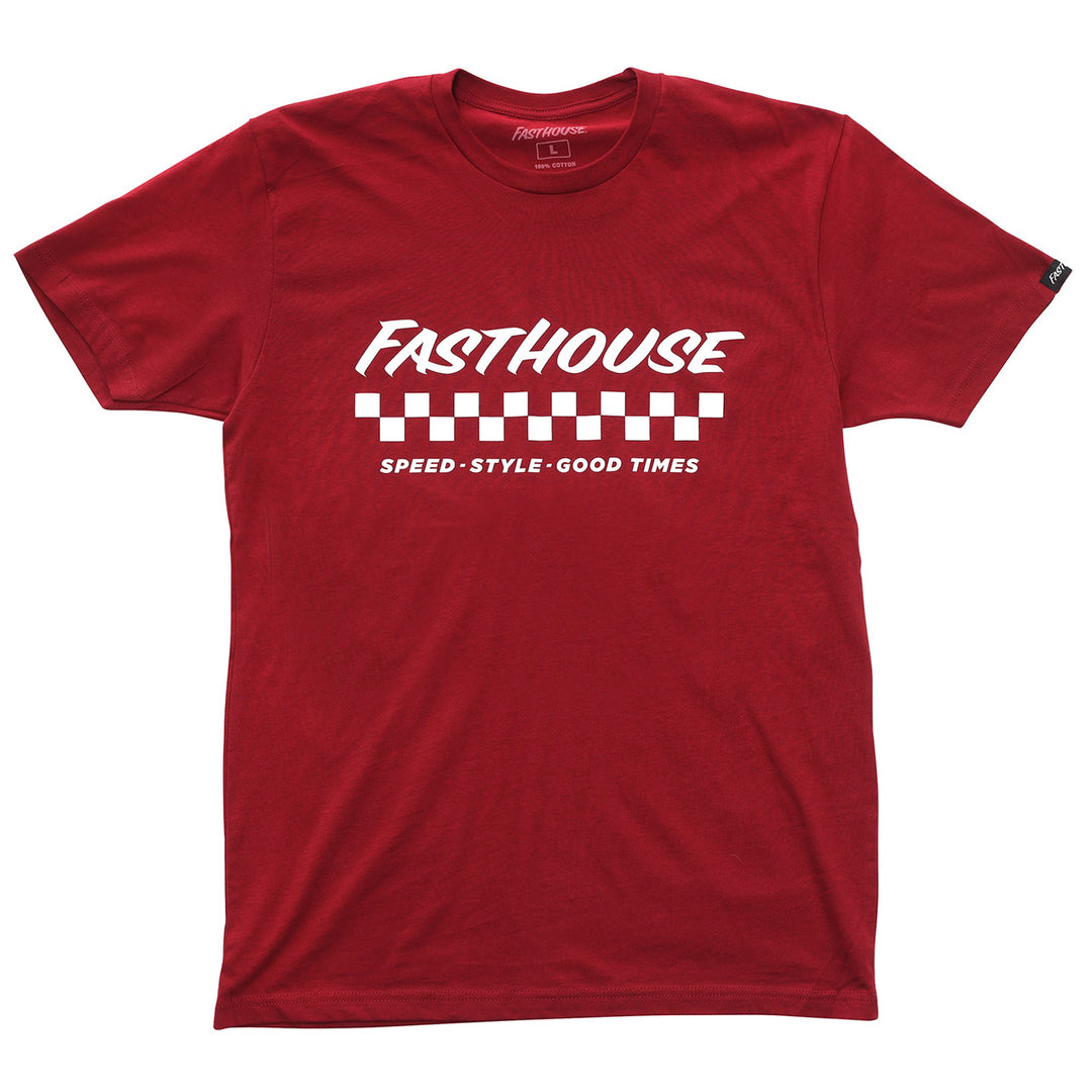 Fasthouse Apex Tee Cardinal - Front View